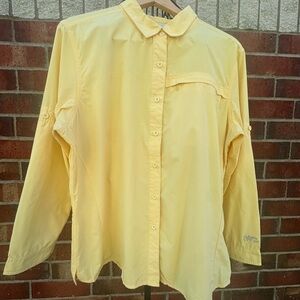 Cabela’s UPF 50 Lightweight Vented Shirt Button-Up Hike Fishing Sport Outdoor XL